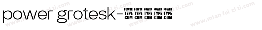 power grotesk字体转换